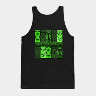 Jungle Green Tikis! Tank Top